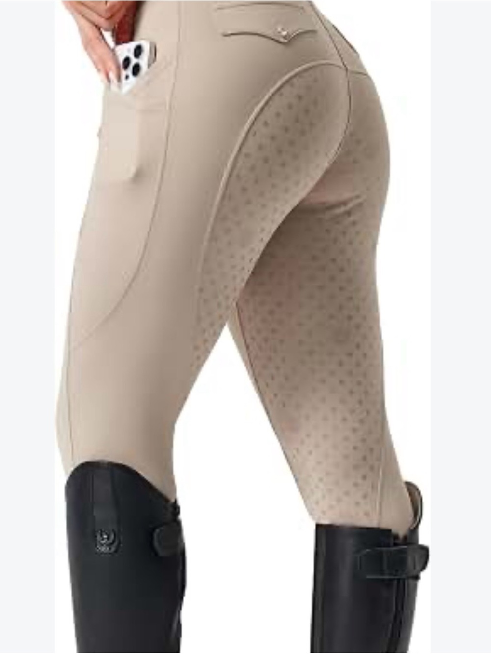 2 SANTINY Full-Seat Silicone Horse Riding Pants
